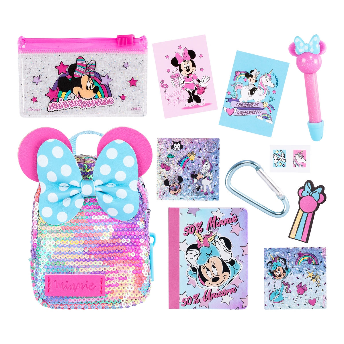 Mochila Disney Con Accesorios Real Littles - Minnie