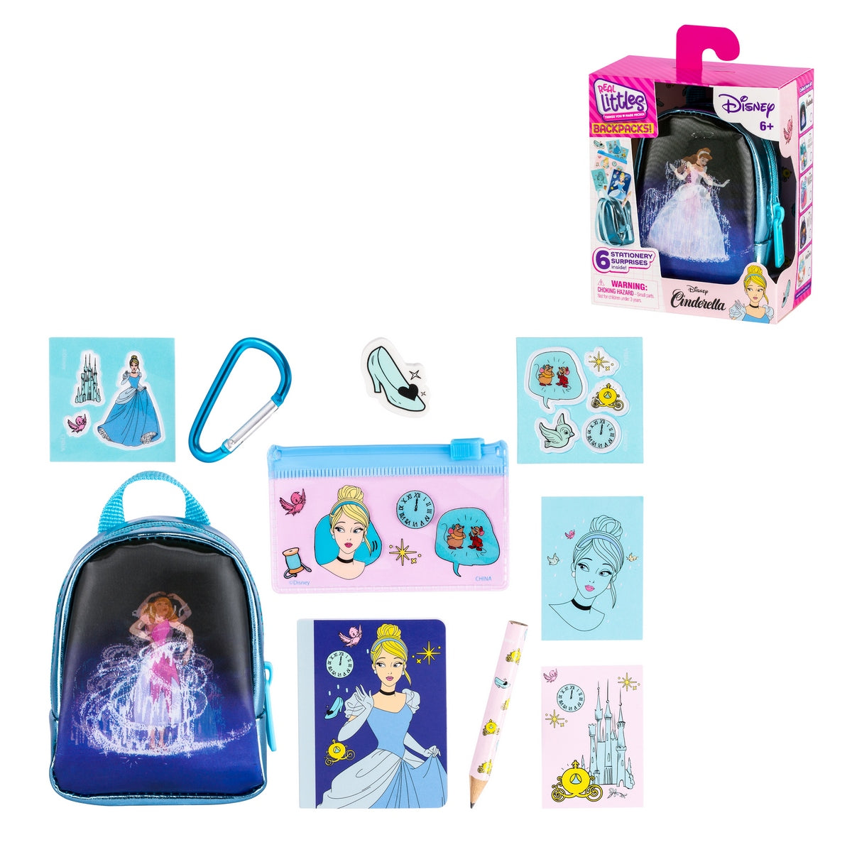 Mochila Disney Con Accesorios Real Littles - Cenicienta