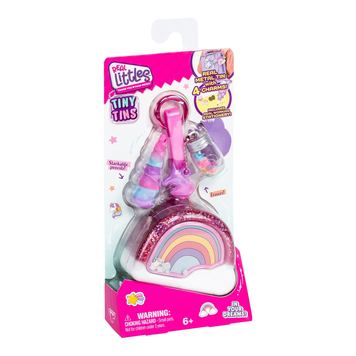 Llavero Metalico Con Accesorios Real Littles - Arcoiris