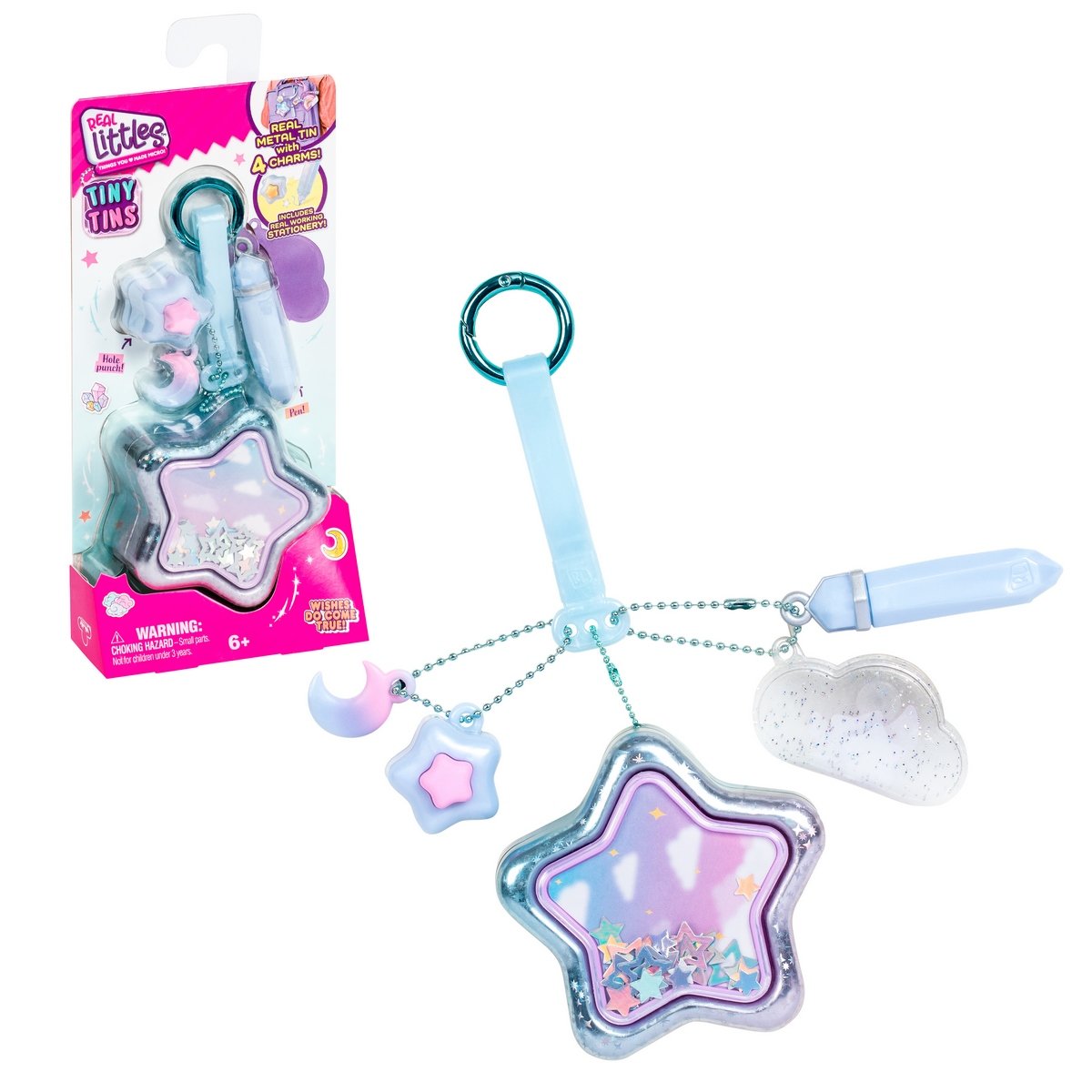 Llavero Metalico Con Accesorios Real Littles - Estrella