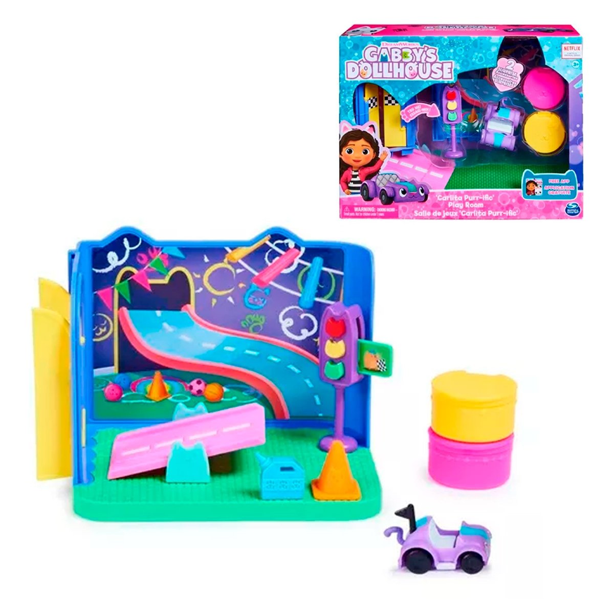 Gabby Set Habitaciones Tematicas - Sala De Juegos De Carlita Purr-Ific