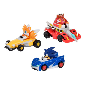 Pack 3 Vehiculos Metalicos Escala 1:64 Sonic