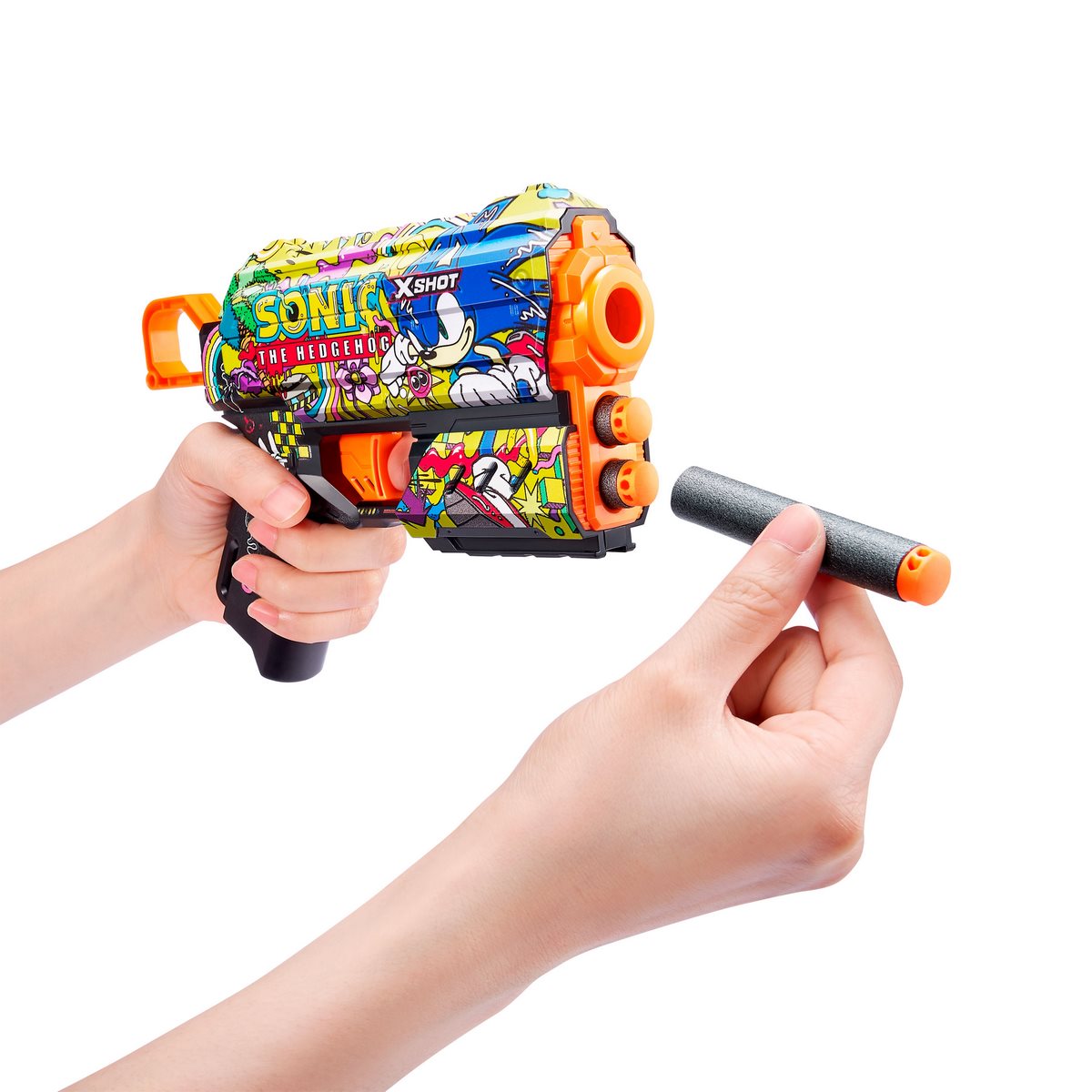 Lanza Dardos Flux Skins Sonic Con 8 Dardos X-Shot - Hyper Spike