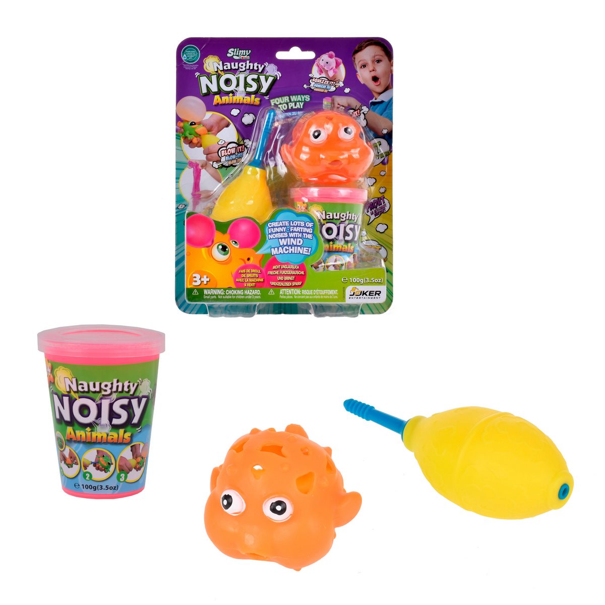 Crea Ruidos De Animales Divertidos Con Slime - Naranja