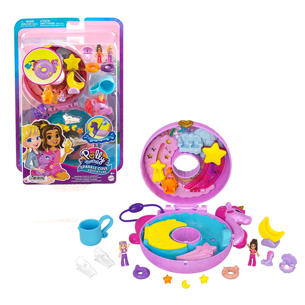 Polly Pocket Compacto Flotador Unicornio