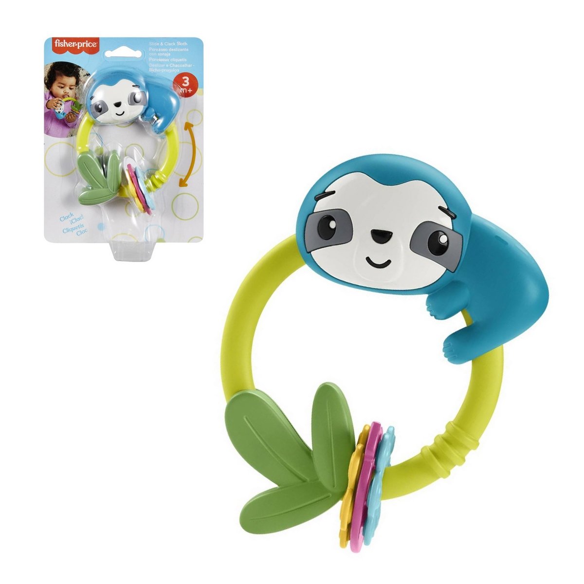 Fisher-Price  Sonajas Sensimals - Perezoso