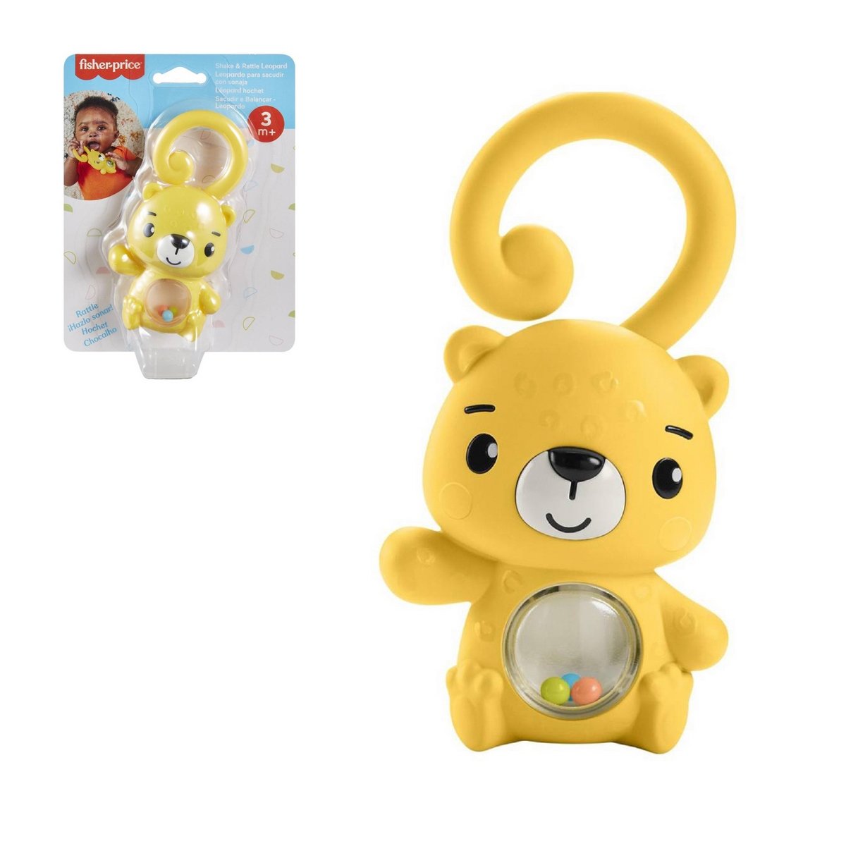 Fisher-Price  Sonajas Sensimals - Leopardo
