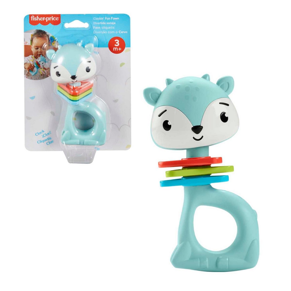 Fisher-Price  Sonajas Sensimals - Ciervo