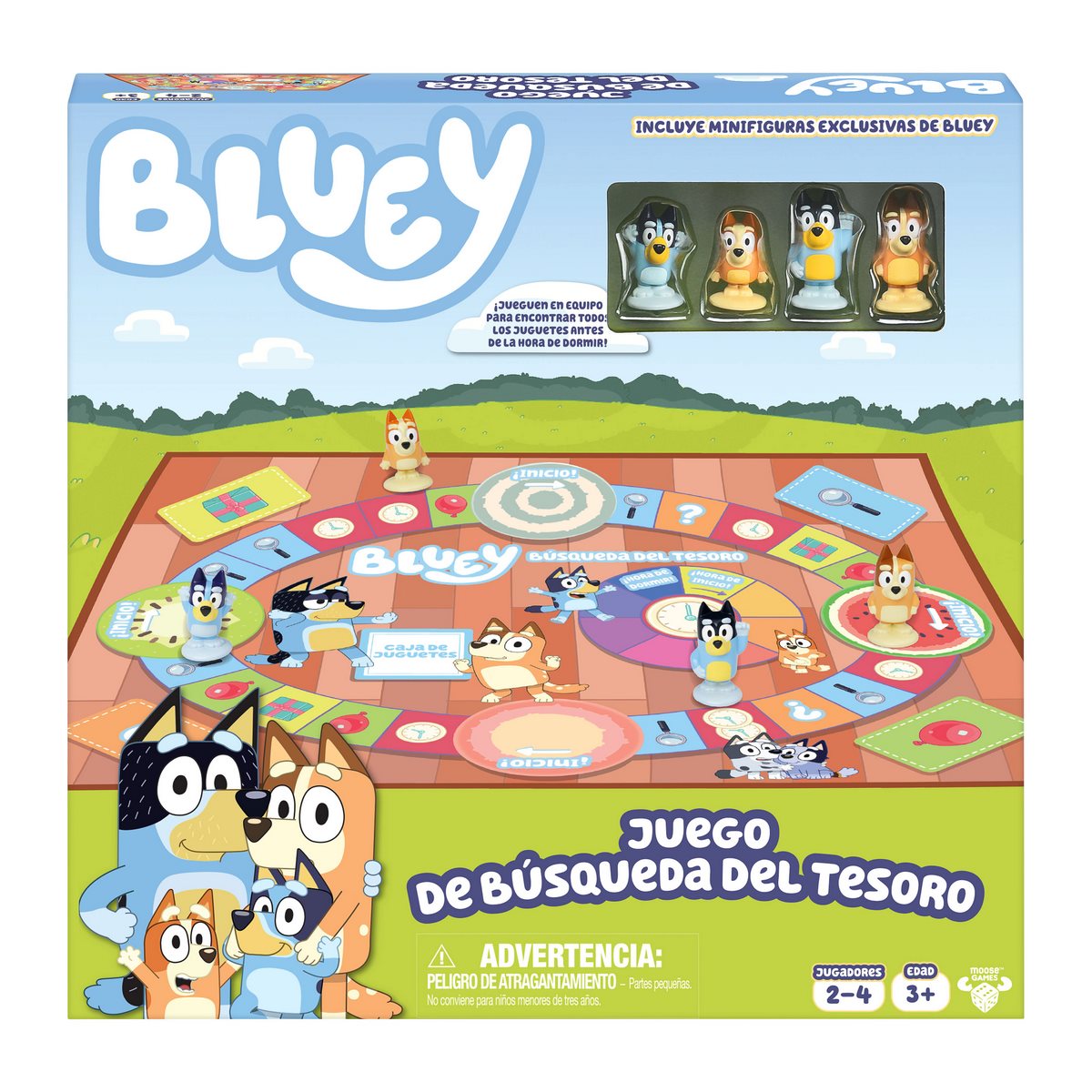 Juego busqueda del tesoro Bluey
