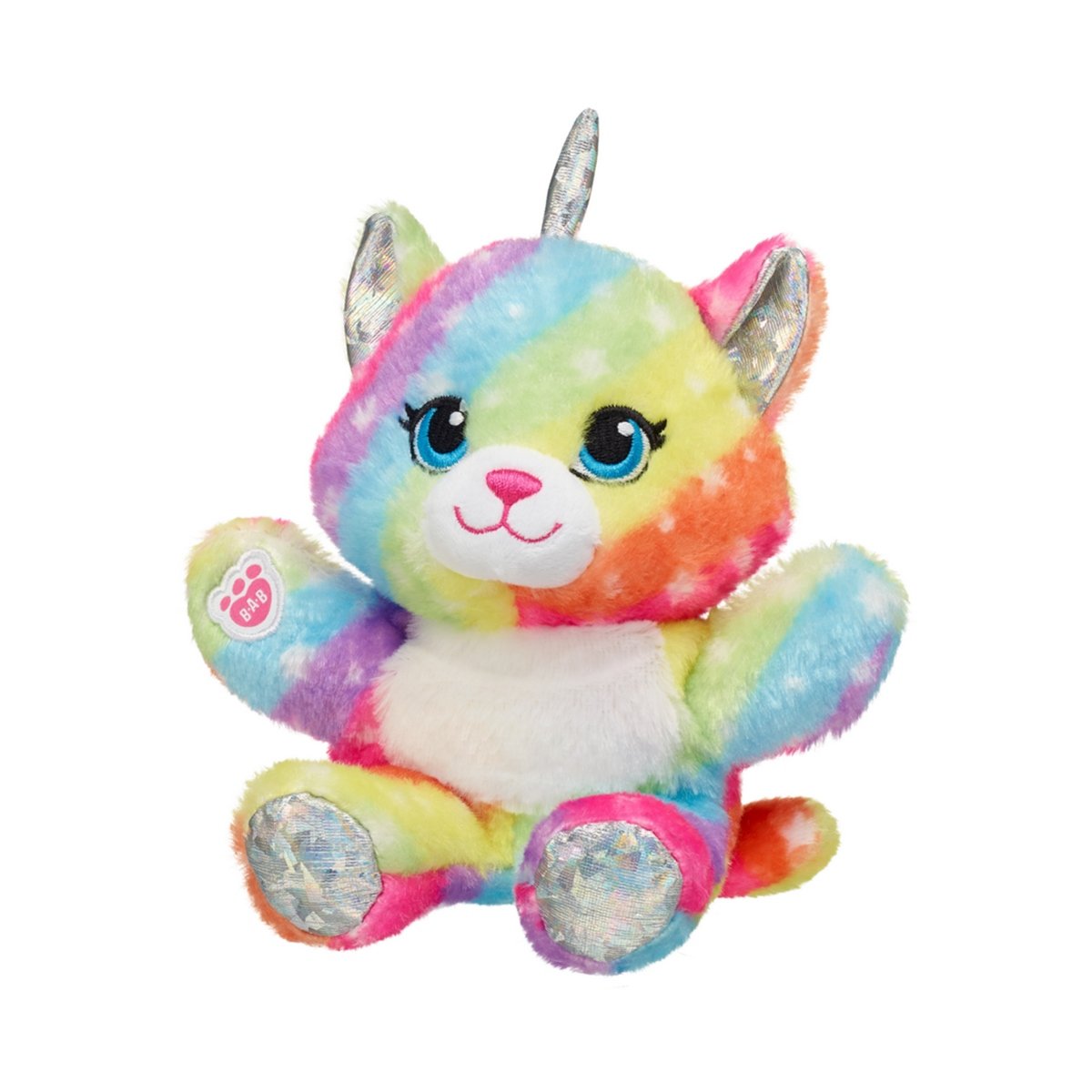 Mini Peluche Beans Oso Gatita Unicornio Arcoiris Build-A-Bear