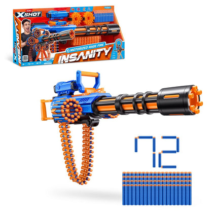 Lanza Dardos Insanity Furia Motorizada Con 72 Dardos X-Shot