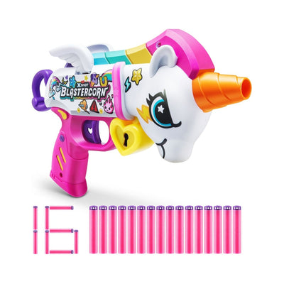 Lanza Dardos Unicornio Skins Con 16 Dardos X-Shot