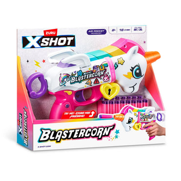 Lanza Dardos Unicornio Skins Con 16 Dardos X-Shot