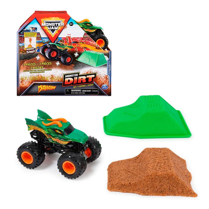 Monster Jam Set Vehículo + Kinetic Sand