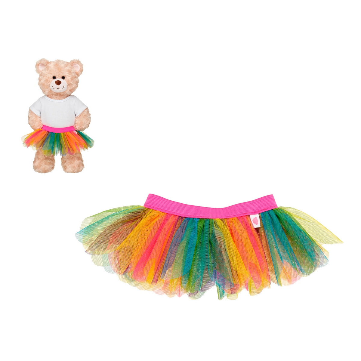 Tutu Arcoiris Brillo Build-A-Bear Categoría: Ropa Build-a-Bear Tipo producto:  Accesorios para muñecas y muñecos de acción