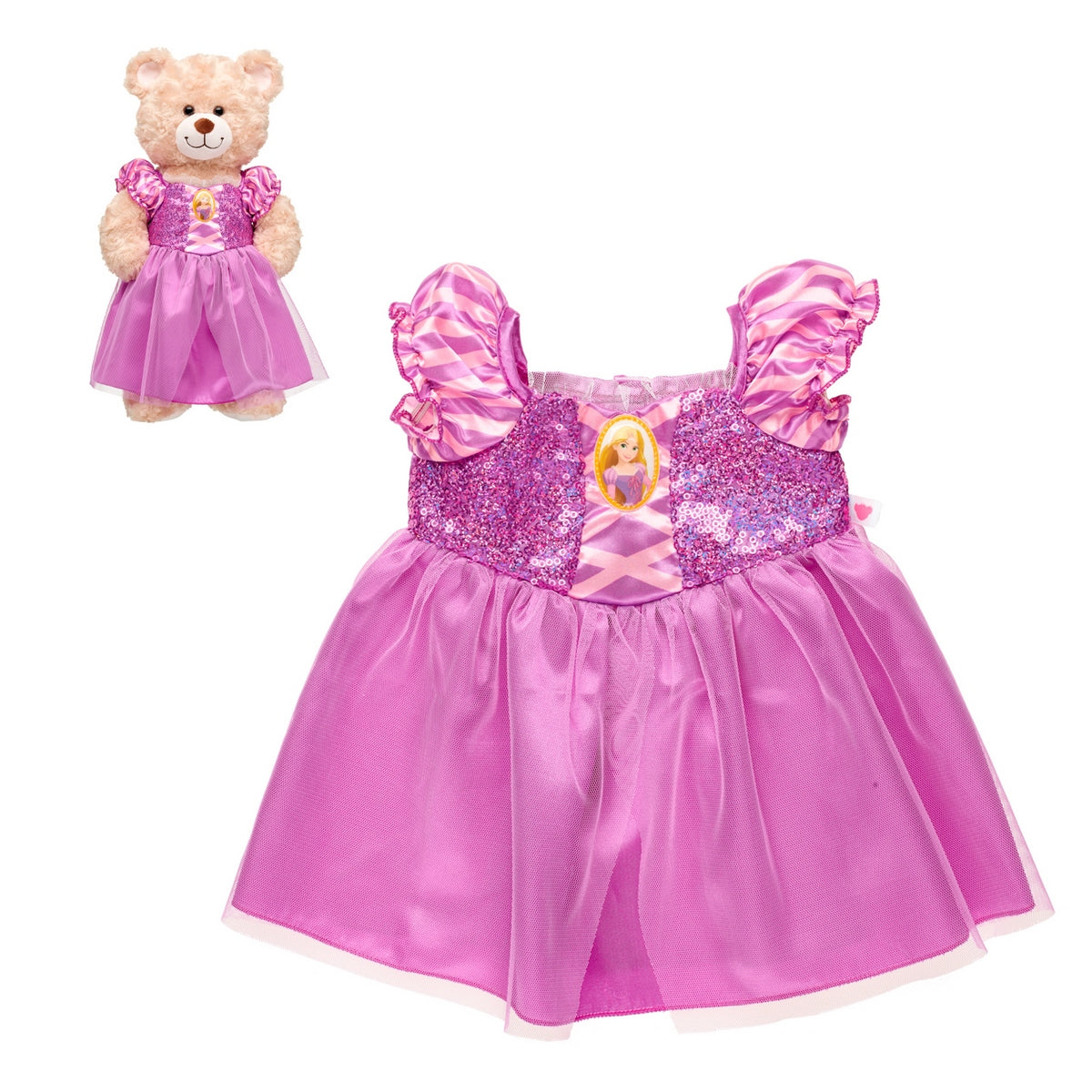 Vestido Rapunzel 3 Disney Build-A-Bear