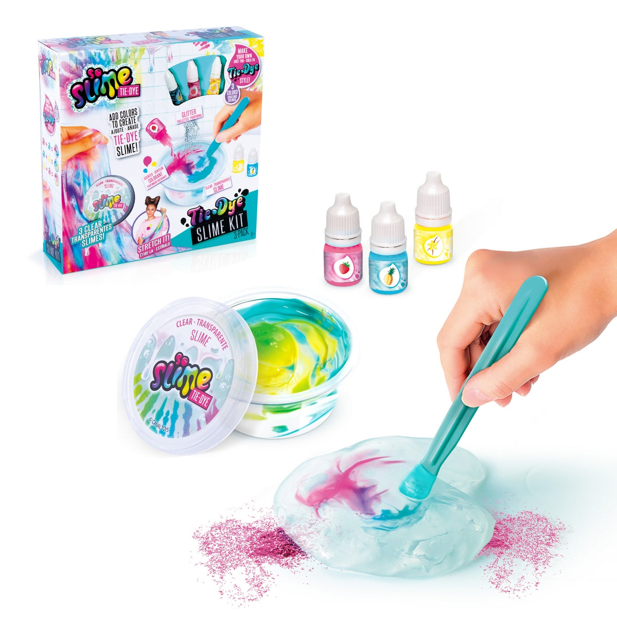 Super Set Tie Dye Slime Categoría: Masas Tipo producto:  Arcilla y pasta para modelar