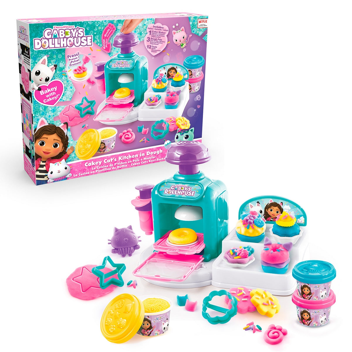 Gabby´S Dollhouse Super Cocina De Masas Categoría: Muñequitas y más Tipo producto:  Muñecas