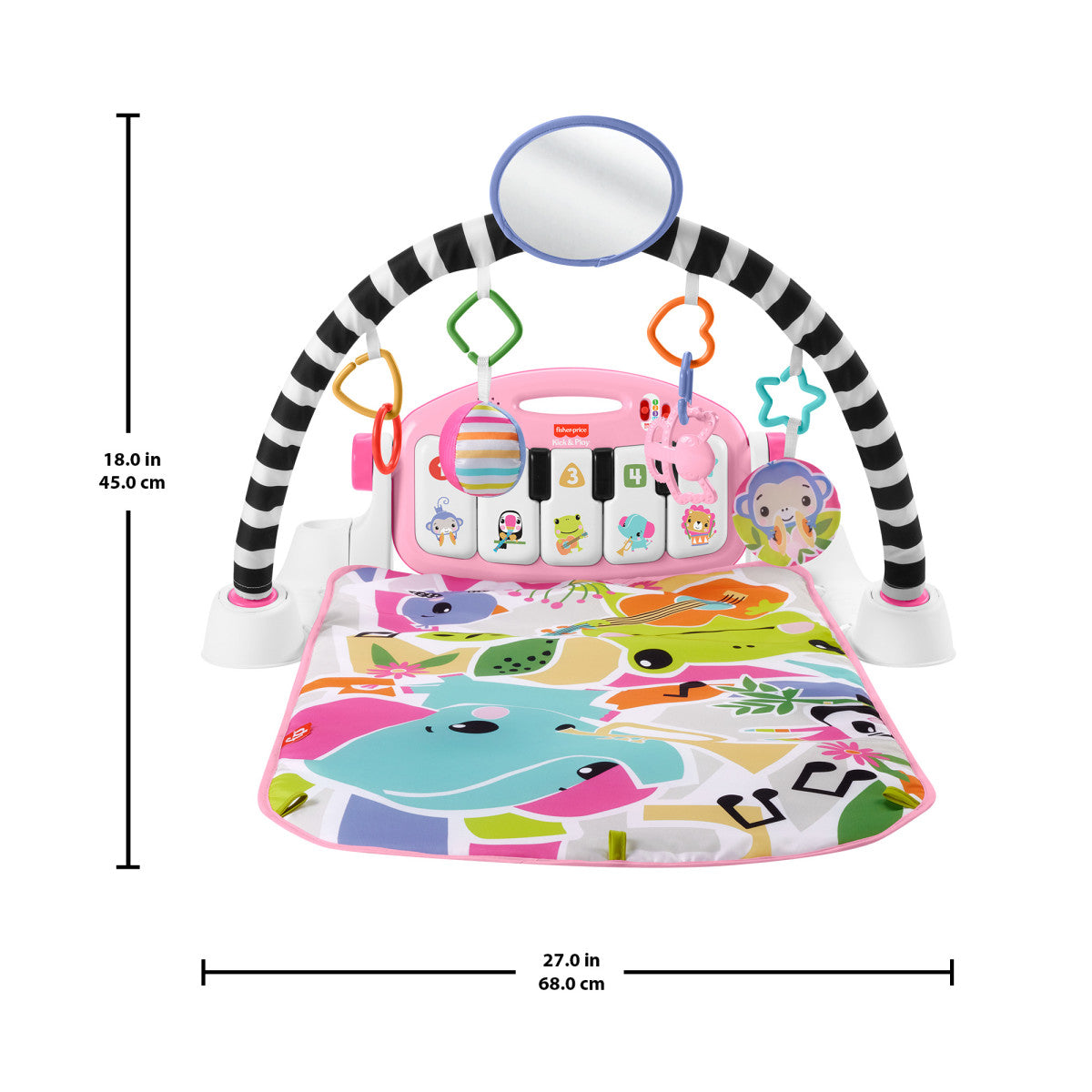 Fisher-Price Piano Pataditas Musicales Brilla Y Crece Rosa