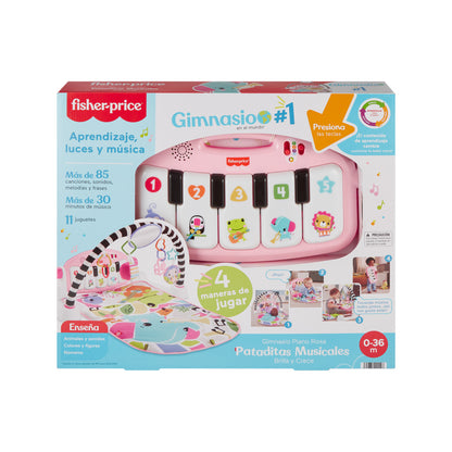 Fisher-Price Piano Pataditas Musicales Brilla Y Crece Rosa