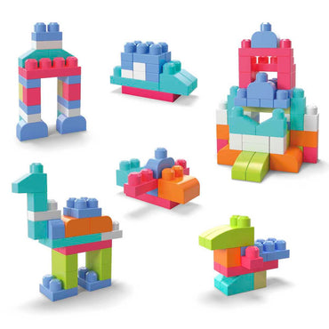Mega Bloks Juguete Construcción Bolsa 60 Piezas Color Rojo