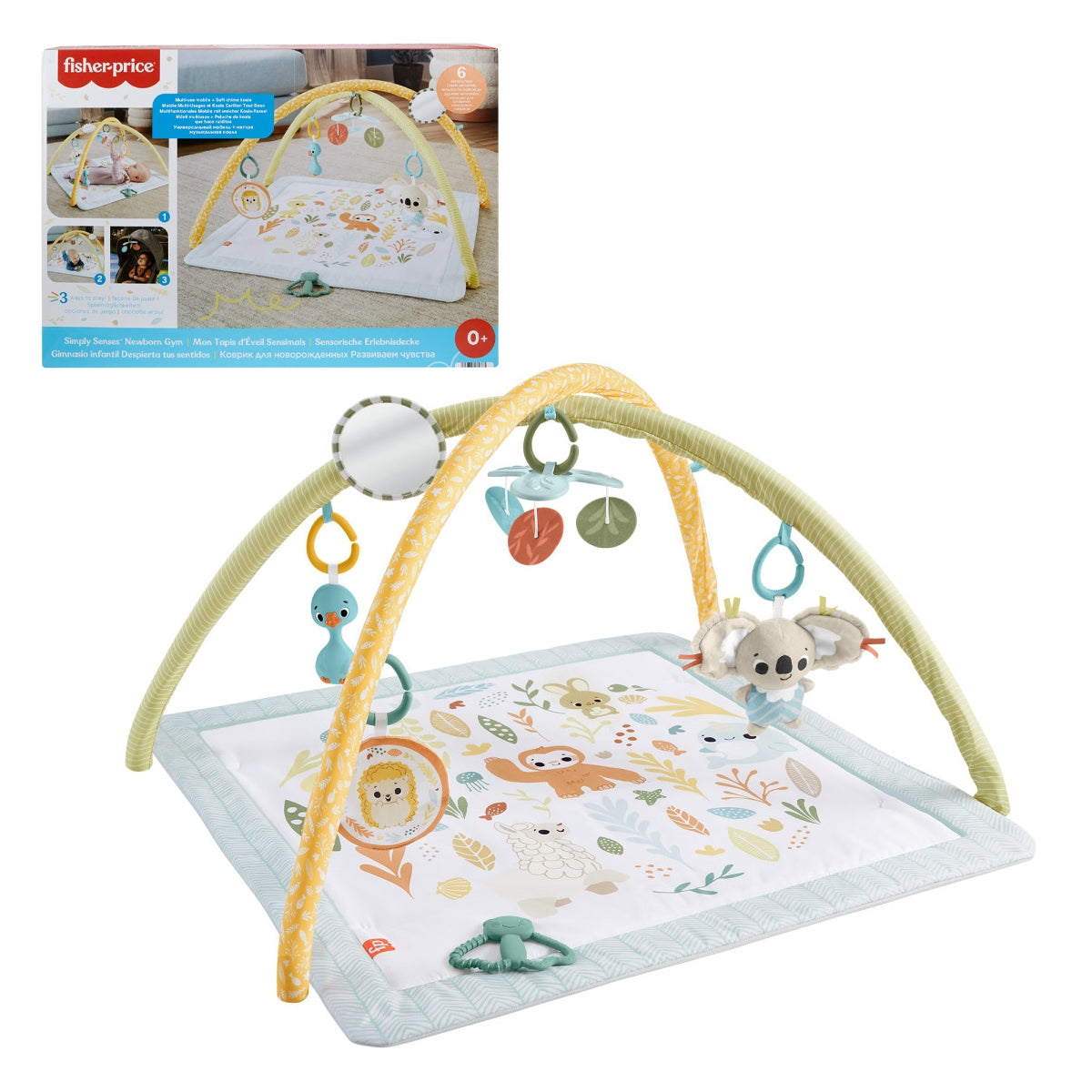 Fisher-Price Baby Gimnasio Para Bebés Primeros Sentidos