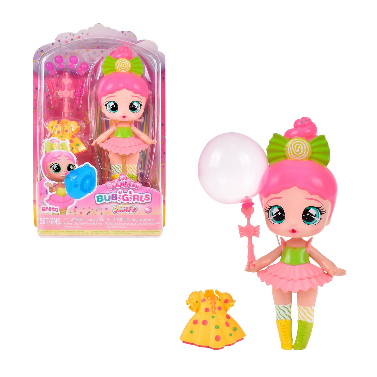 Muñeca Bubiloons Con Globos Y Accesorios - Greta