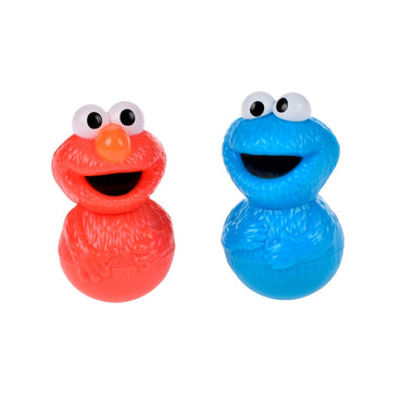 Pack 2 Figuras Involcables 8 Cm Plaza Sesamo - Elmo Y Comegalletas