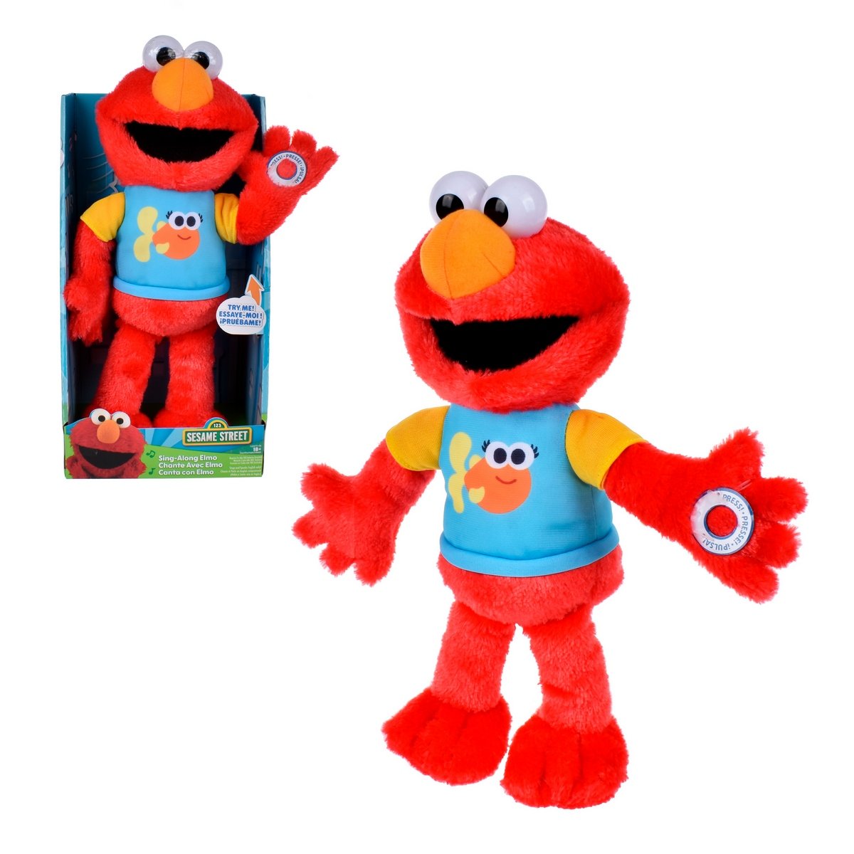 Peluche Musical 33 Cm Plaza Sesamo - Canta Con Elmo