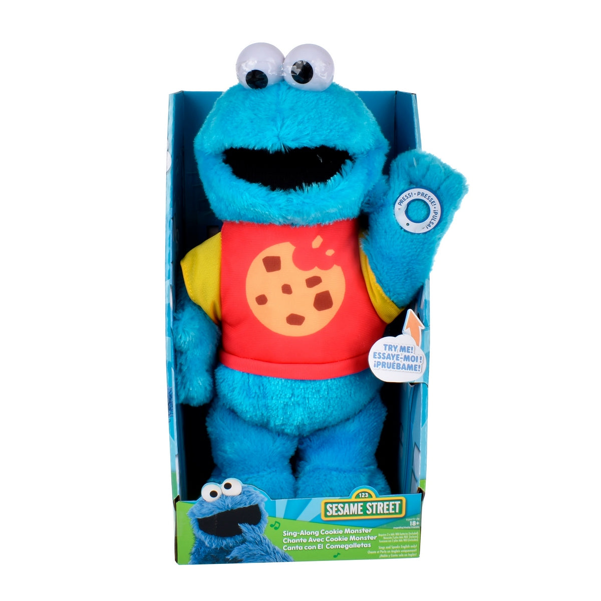 Peluche Musical 33 Cm Plaza Sesamo - Canta El Comegalletas