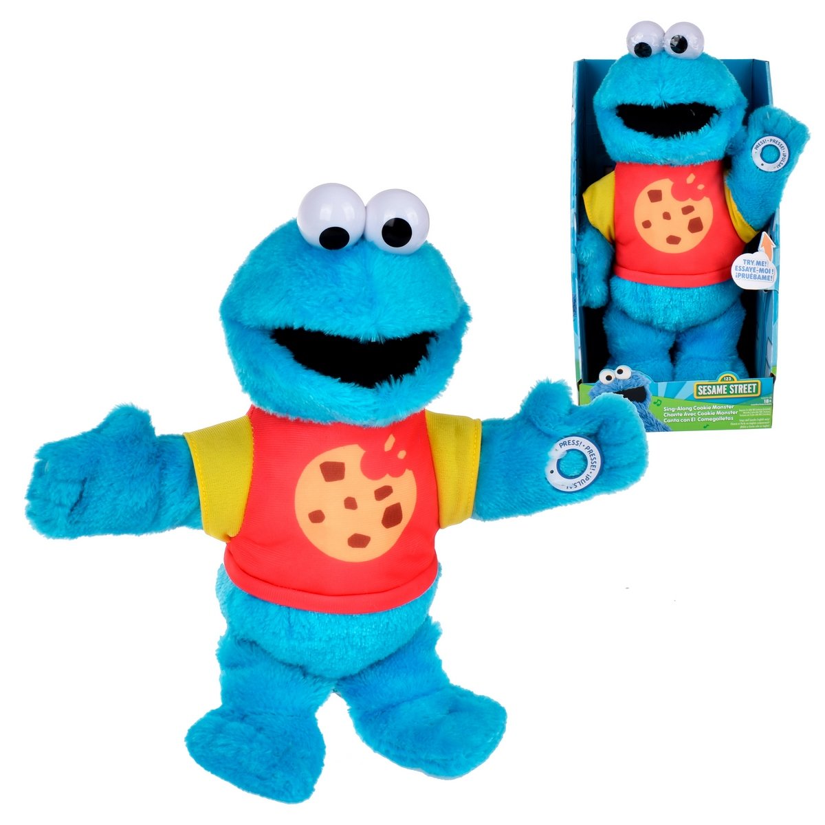 Peluche Musical 33 Cm Plaza Sesamo - Canta El Comegalletas