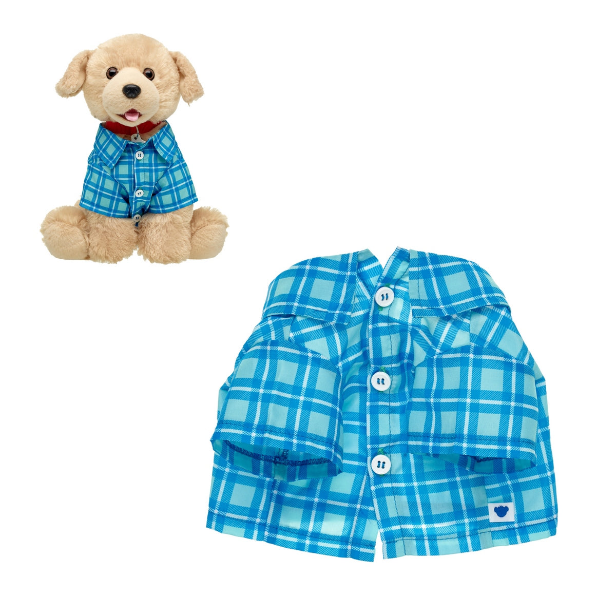 Camisa Cuadros 4 Patas Build-A-Bear