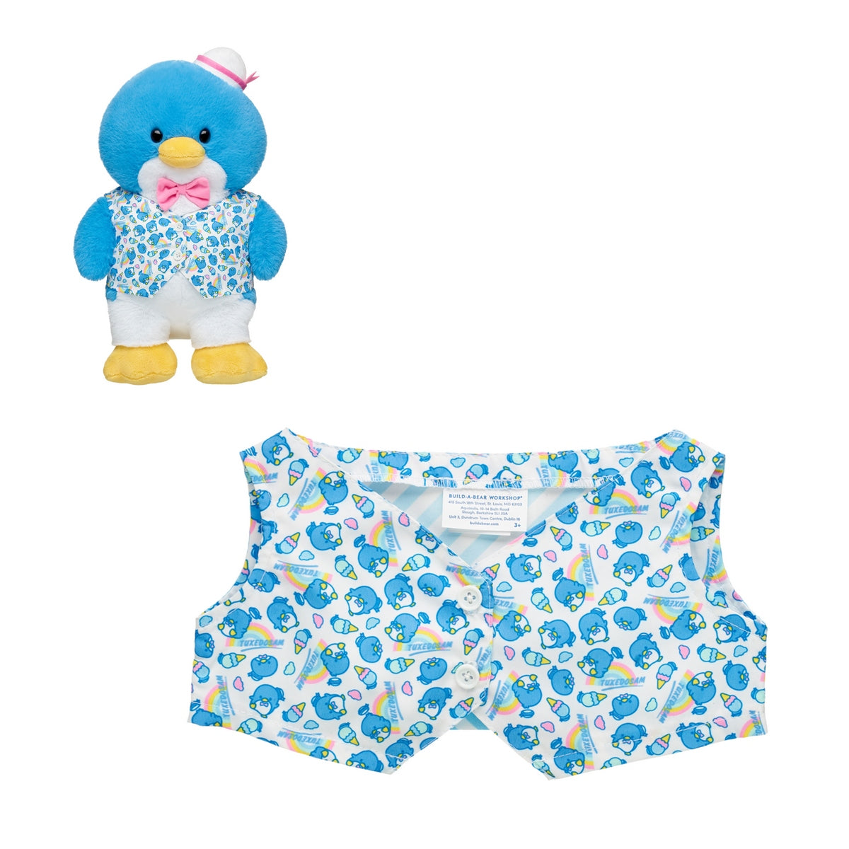 Vest Sam Sanrio Build-A-Bear Categoría: Ropa Build-a-Bear Tipo producto:  Accesorios para muñecas y muñecos de acción
