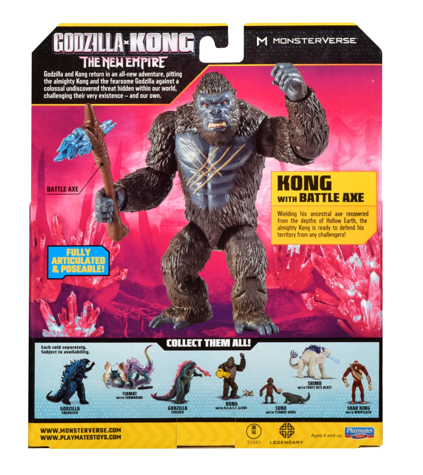 Godzilla Figura Básica 15 Cm Kong Con Arma De Batalla