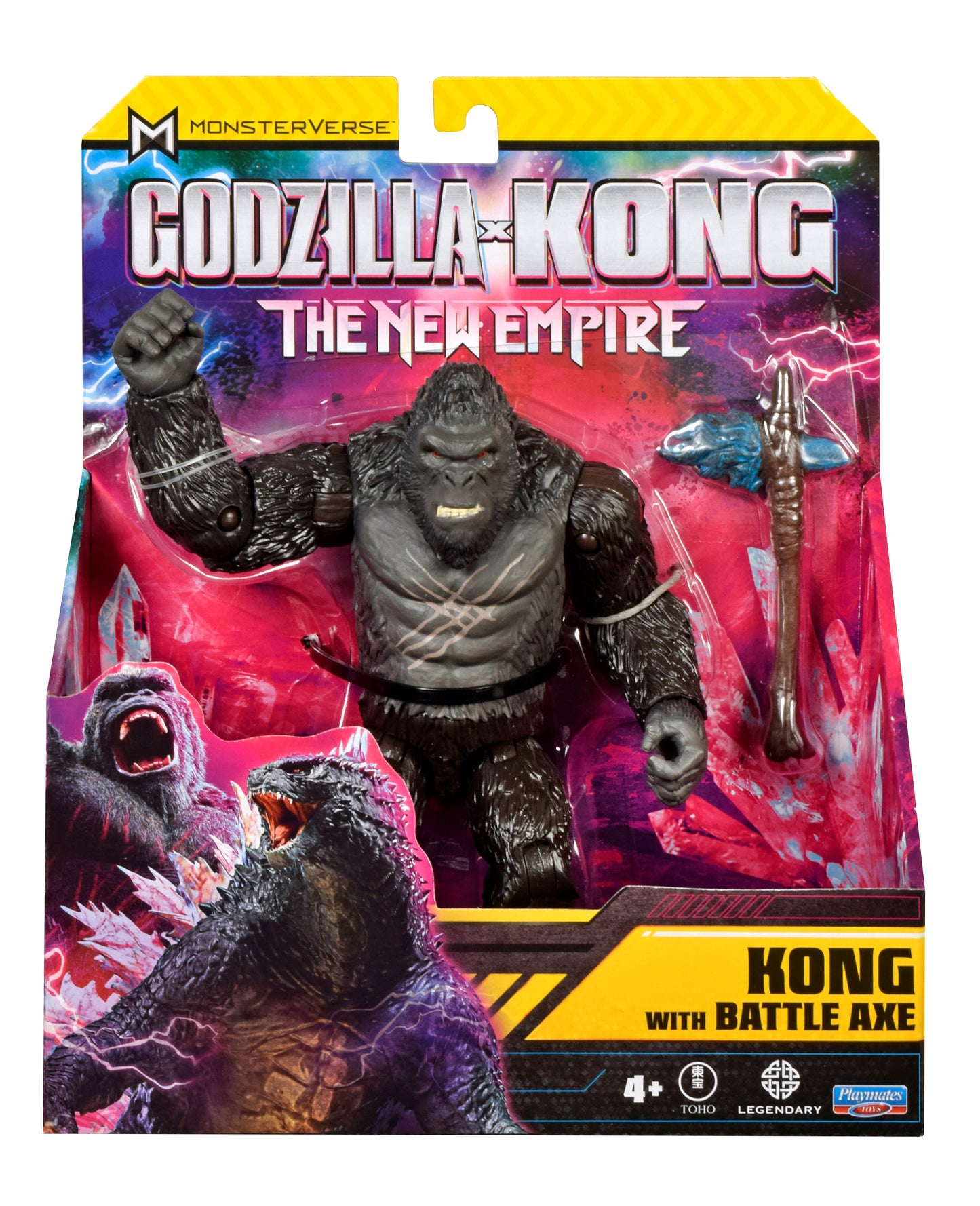 Godzilla Figura Básica 15 Cm Kong Con Arma De Batalla