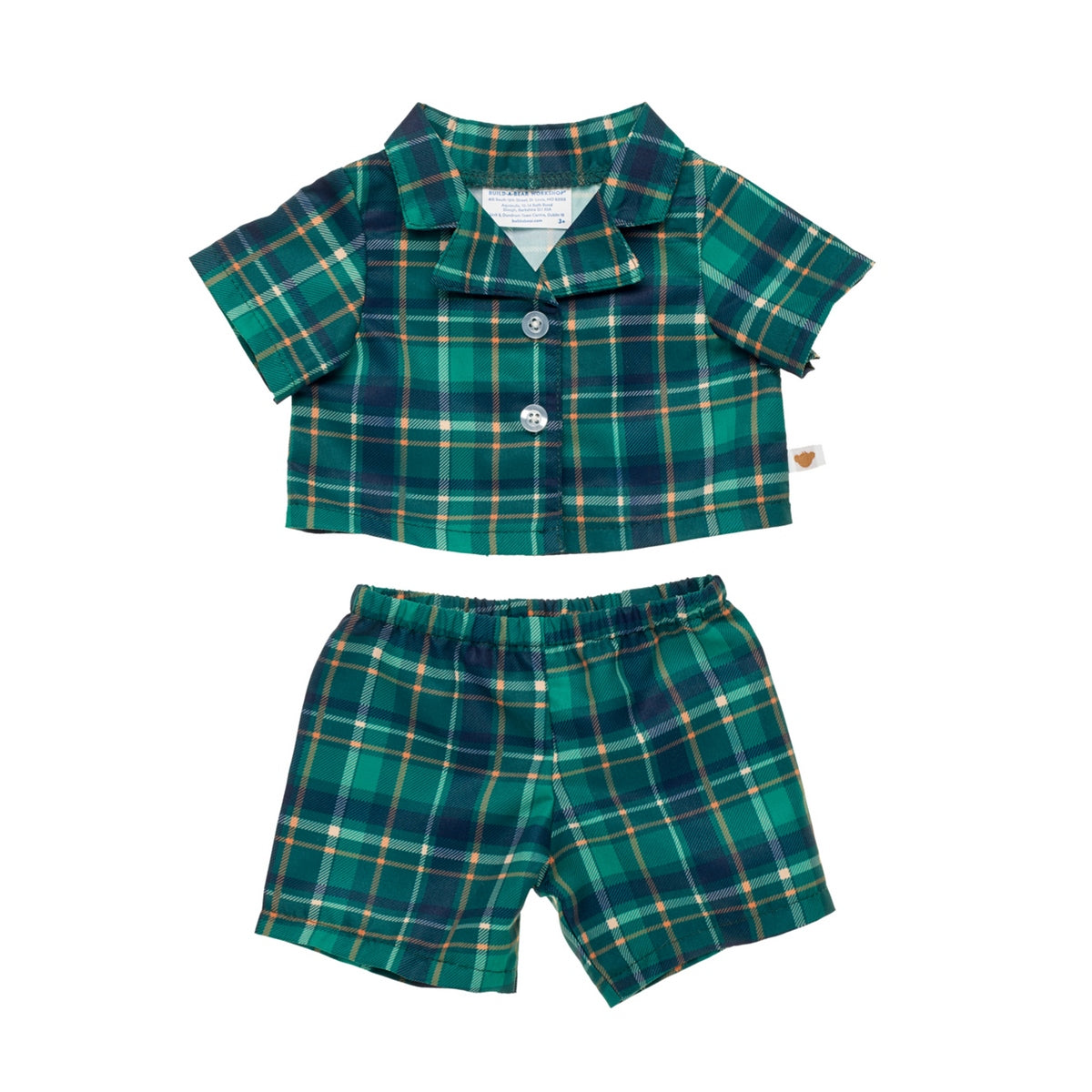 Pijama Escoses Verde Build-A-Bear