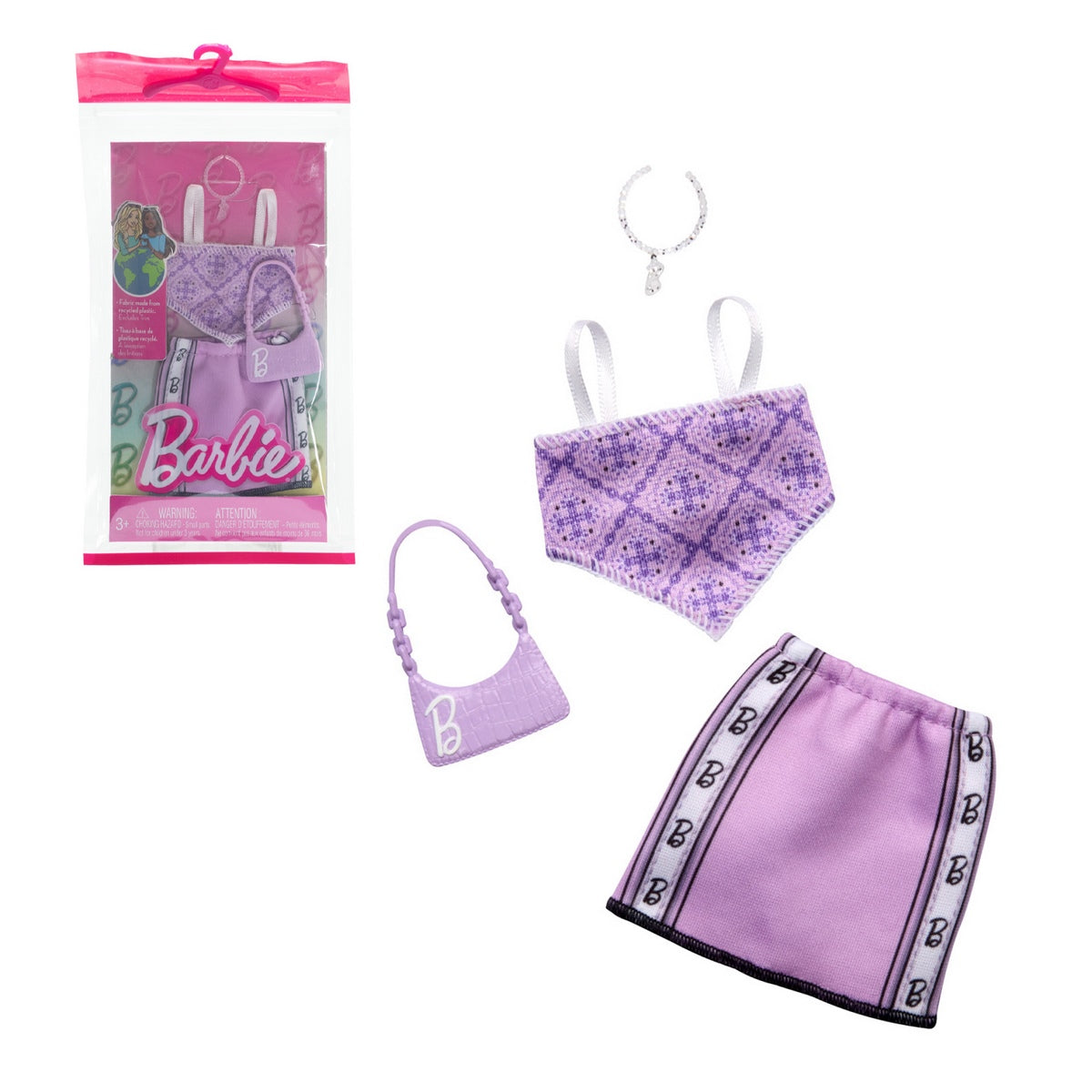 Barbie Conjuntos De Modas Mattel - Conjunto Morado