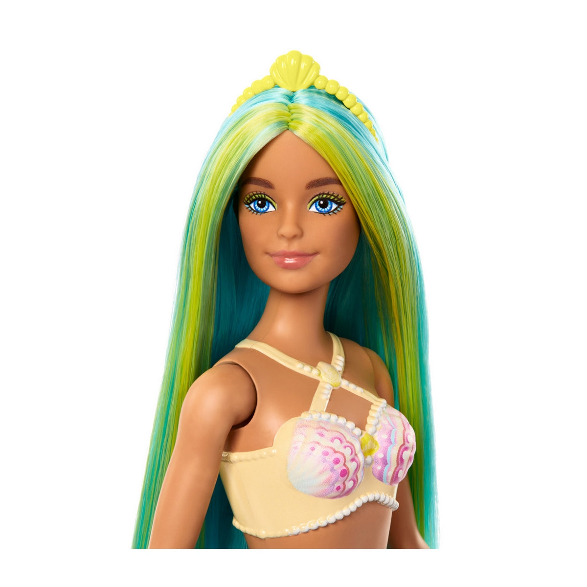 Barbie Fantasia Muñeca Sirenas Con Cabello De Colores - Cabello Celeste