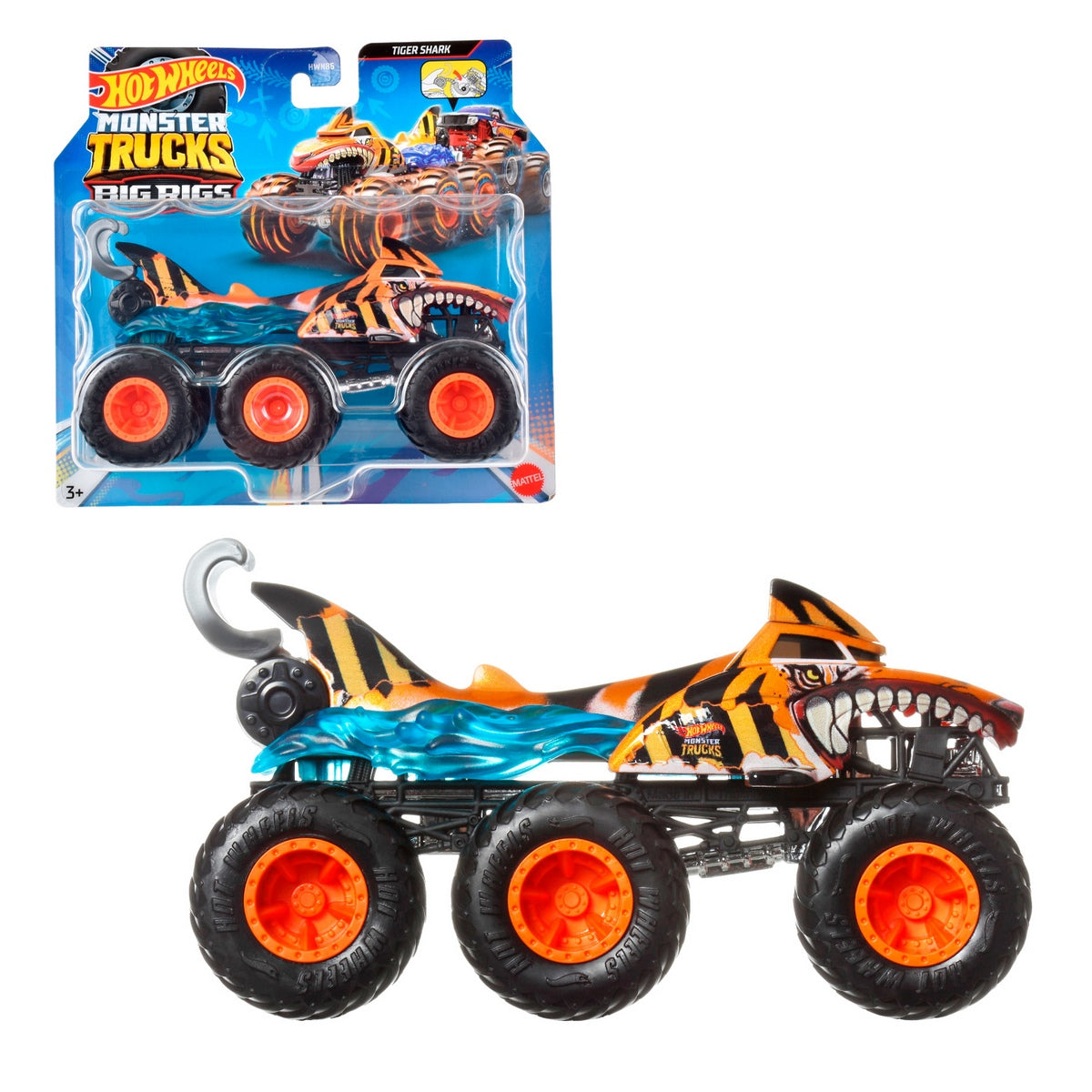 Hot Wheels Camiones Remolque Sorpresa Escala 1:64 - Tiger Shark