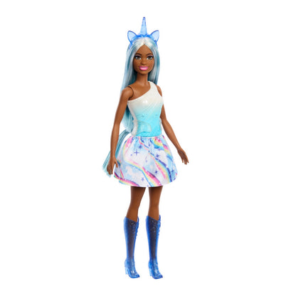 Barbie Fantasia A Muñeca Unicornio Faldas De Ensueño - Falda Celeste Unicornio