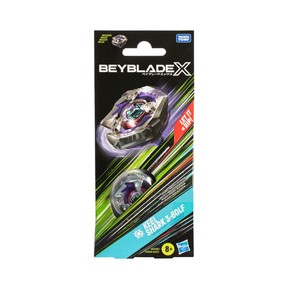 Beyblade X Booster Single Top Ast - Keel Shark 3-60Lf