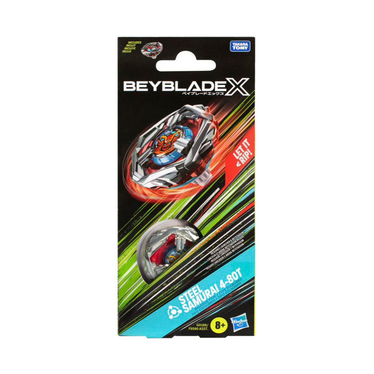 Beyblade X Booster Single Top Ast - Steel Samurai 4-80T