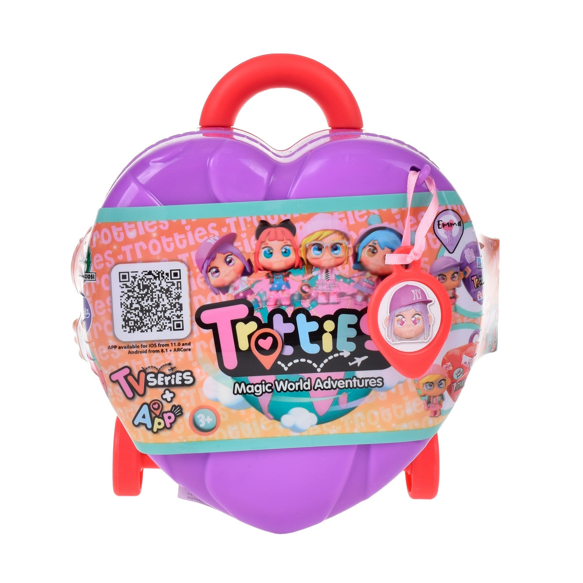 Maleta Corazon Con Muñeca Y Accesorios Mini Trotties - Morado