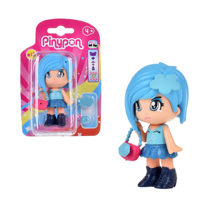 Muñeca Tematica Emocional Con Doble Cara Y Accesorios De Pinypon - Cabello Azul