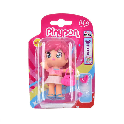 Muñeca Tematica Emocional Con Doble Cara Y Accesorios De Pinypon - Cabello Rosado