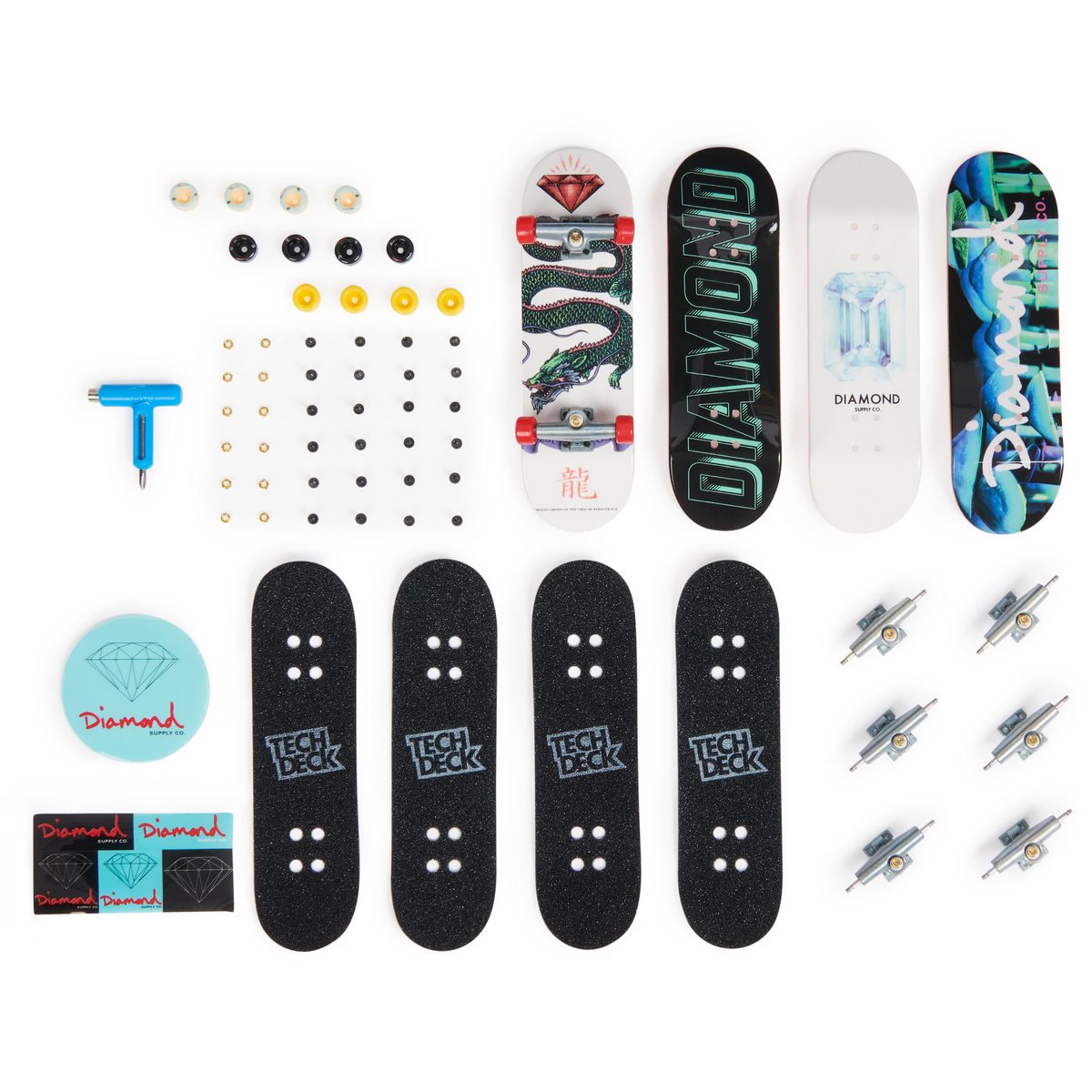 Tech Deck Pack De 4 - Diamond