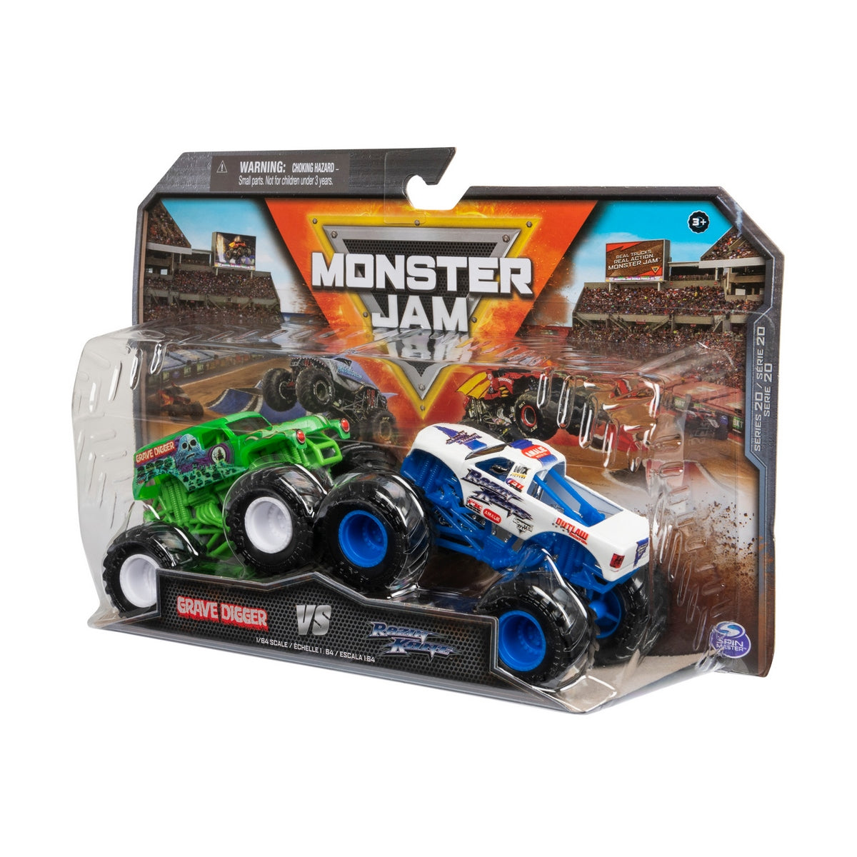 Monster Jam Vehiculos 1:64 Pack 2 - Wreckreation V/S Ranger Rescue