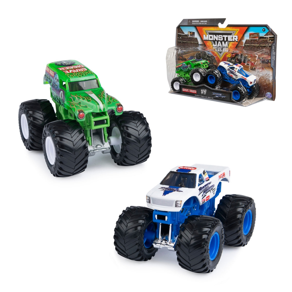 Monster Jam Vehiculos 1:64 Pack 2 - Wreckreation V/S Ranger Rescue