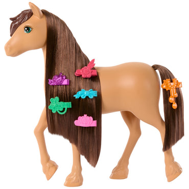 Barbie Set De Juego Pony Peinados Divertidos Sorpresa - Pony Cabello Café