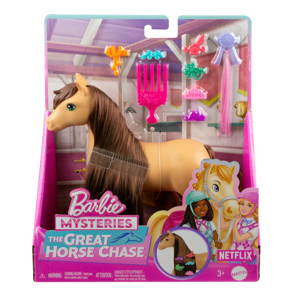 Barbie Set De Juego Pony Peinados Divertidos Sorpresa - Pony Cabello Café